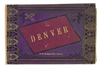 (WEST--COLORADO.) William Henry Jackson. Album of photographs in decorative Denver covers.